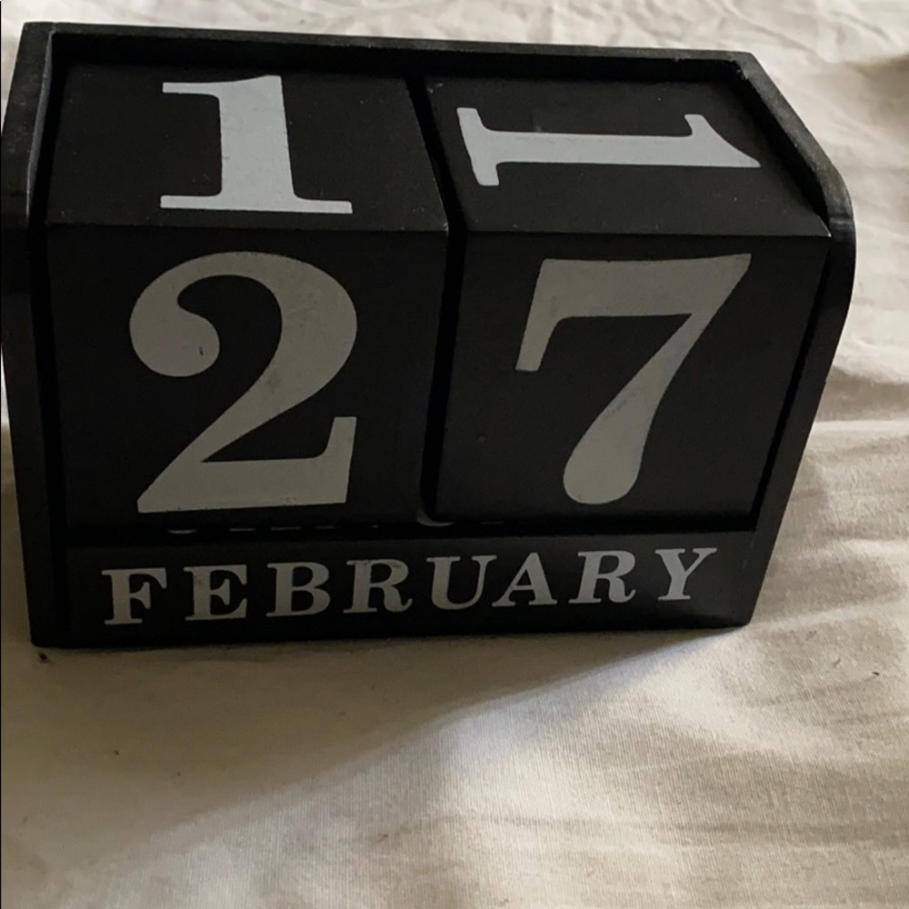 wood calendar